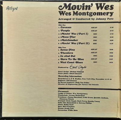 Wes Montgomery - Movin' Wes